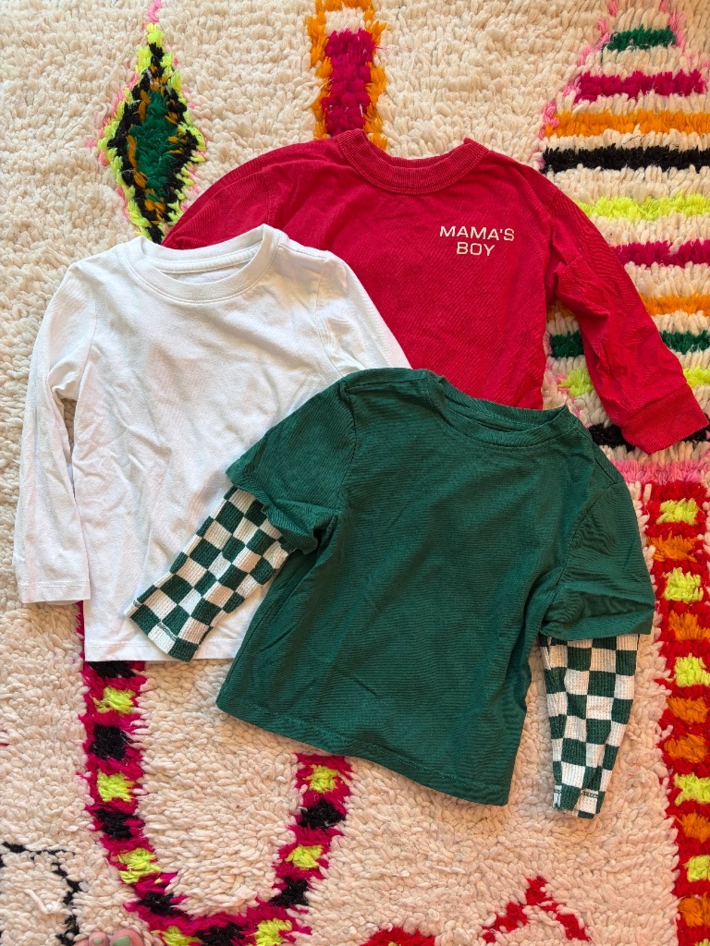 Long Sleeve Tees, Bundle of 3, 2T